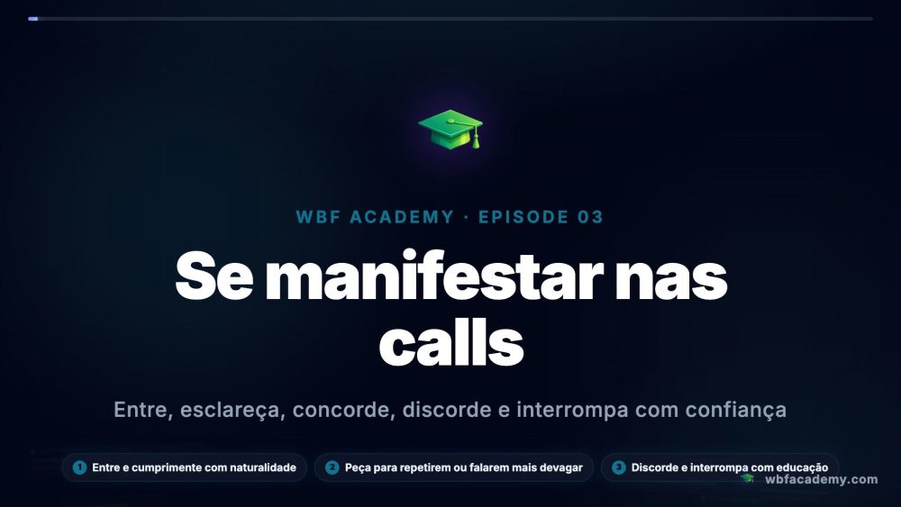 Se manifestar nas calls