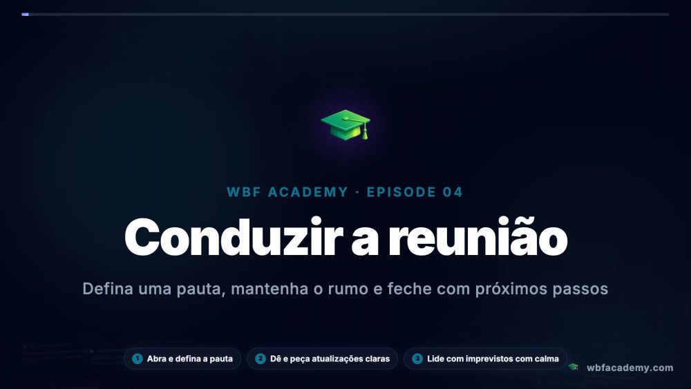 Conduzir a reunião