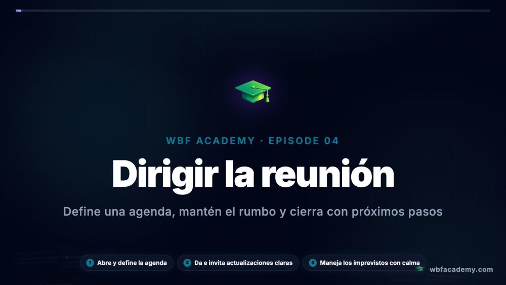 Dirigir la reunión