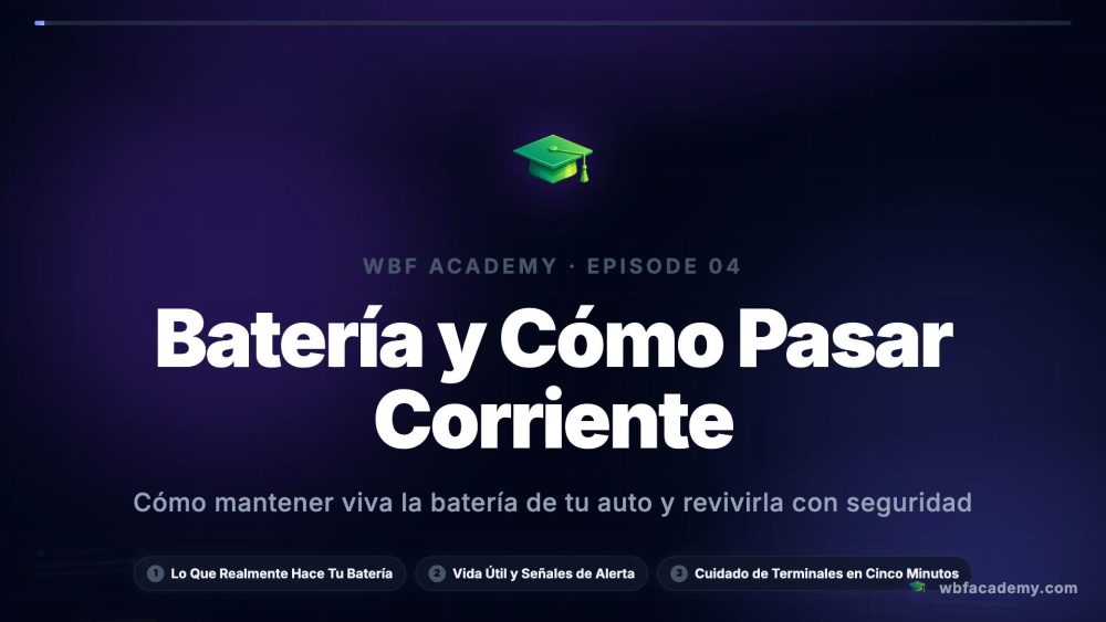 Batería y Cómo Pasar Corriente
