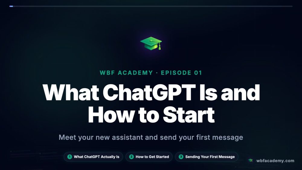 What ChatGPT Is and How to Start