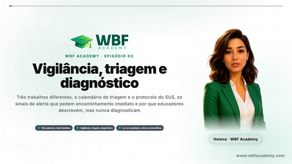 Vigilância, triagem e diagnóstico