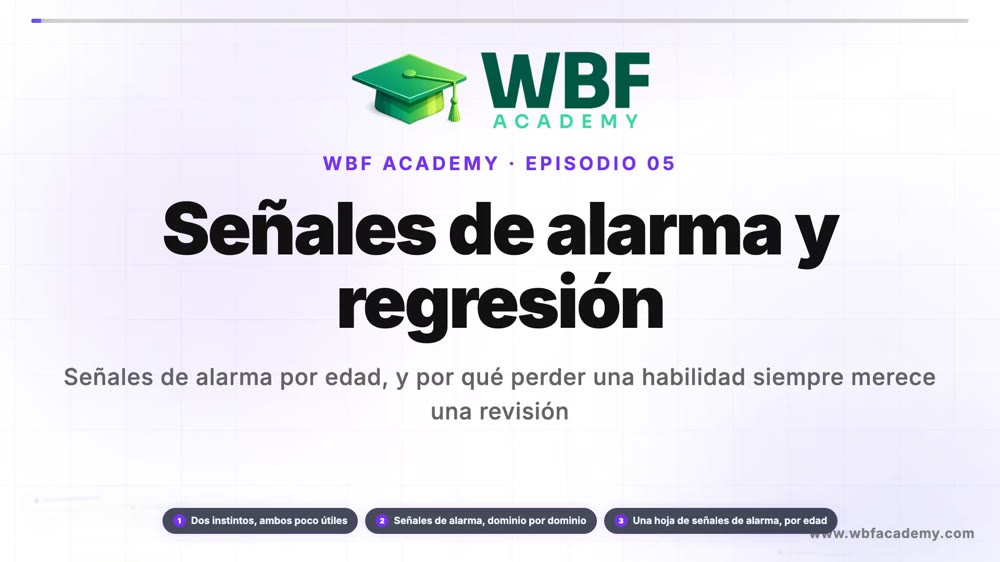Señales de alarma y regresión