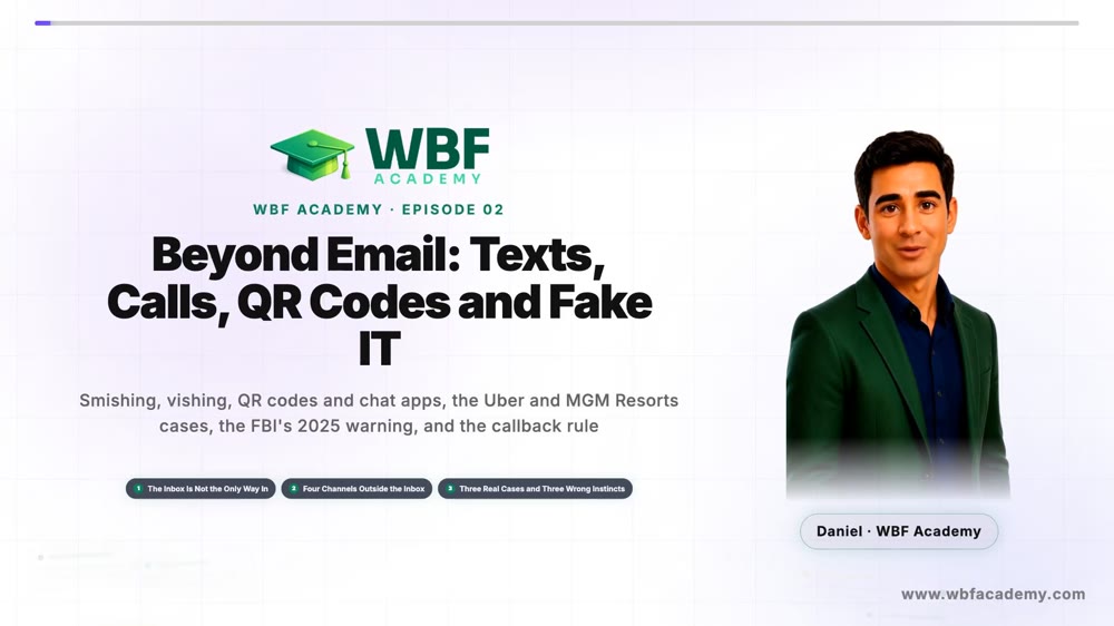 Beyond Email: Texts, Calls, QR Codes and Fake IT