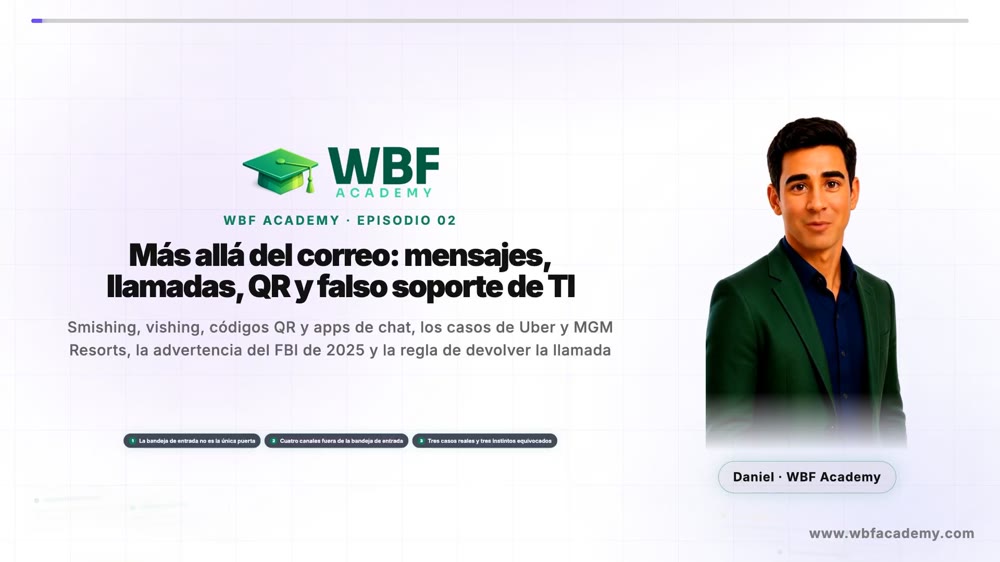 Más allá del correo: mensajes, llamadas, QR y falso soporte de TI