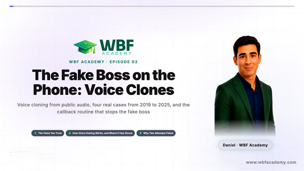The Fake Boss on the Phone: Voice Clones