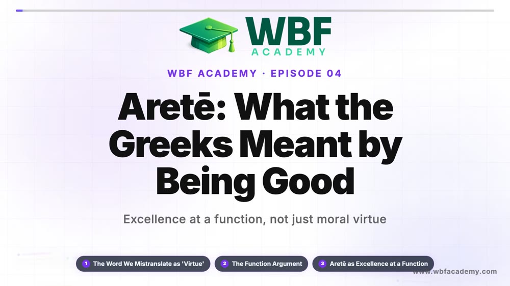 Aretē: What the Greeks Meant by Being Good