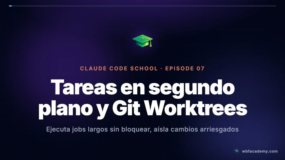 Tareas en segundo plano y Git Worktrees