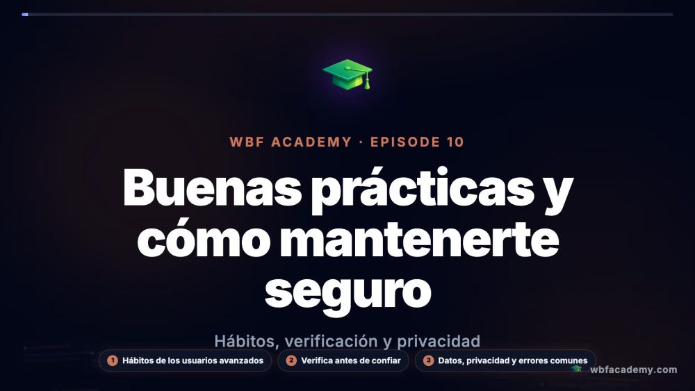 Buenas prácticas y cómo mantenerte seguro