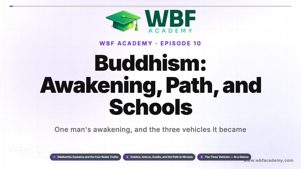 Buddhism: Awakening, Path, and Schools