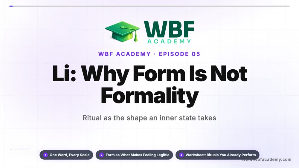 Li: Why Form Is Not Formality