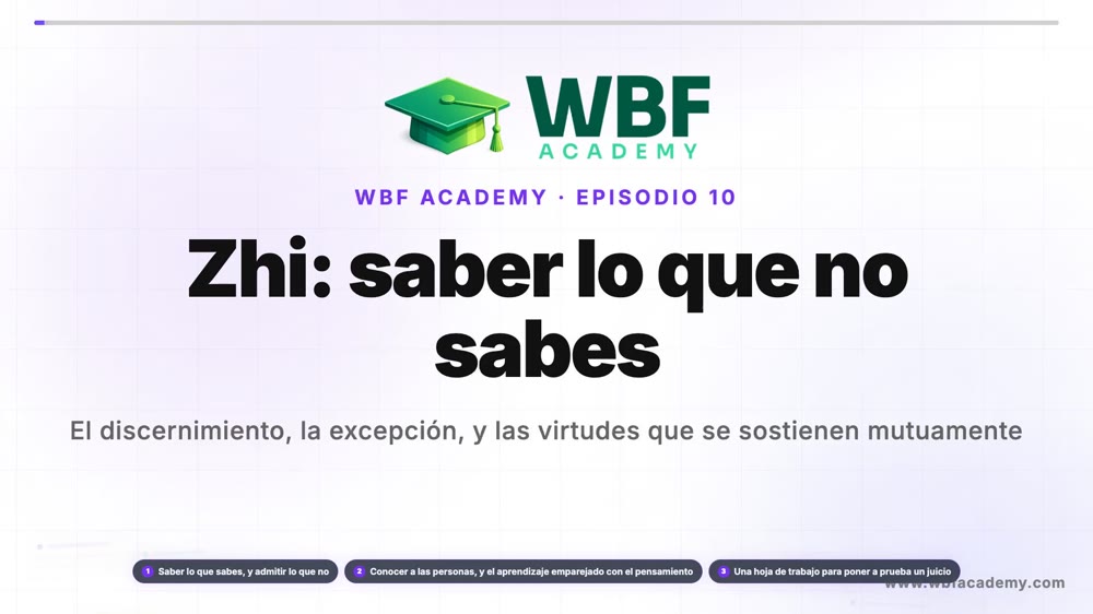 Zhi: saber lo que no sabes