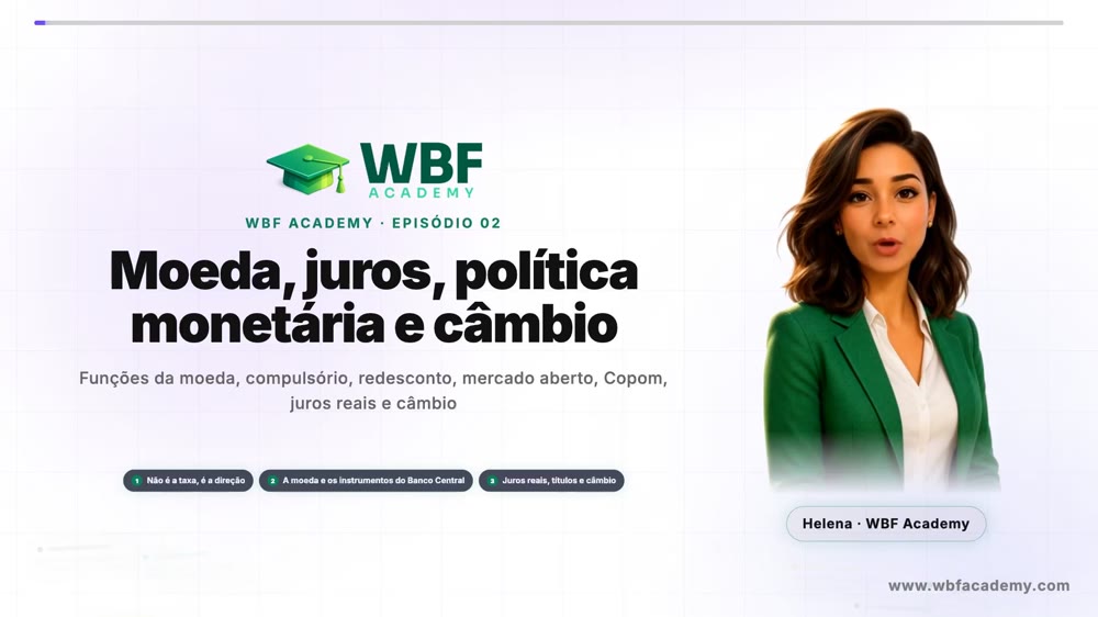 Moeda, juros, política monetária e câmbio