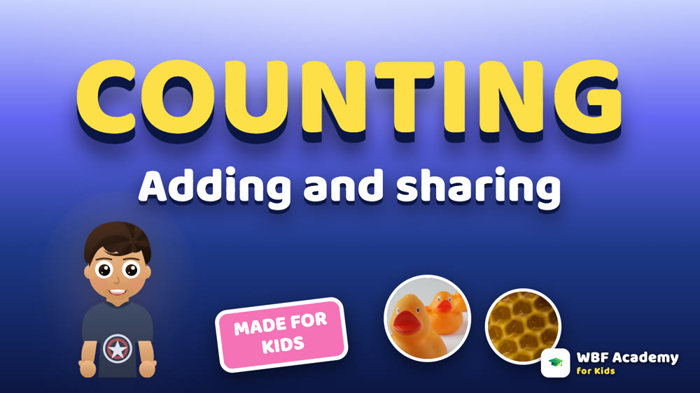 Counting, Adding and Sharing for Kids