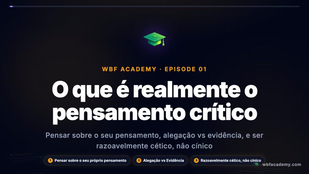 O que é realmente o pensamento crítico