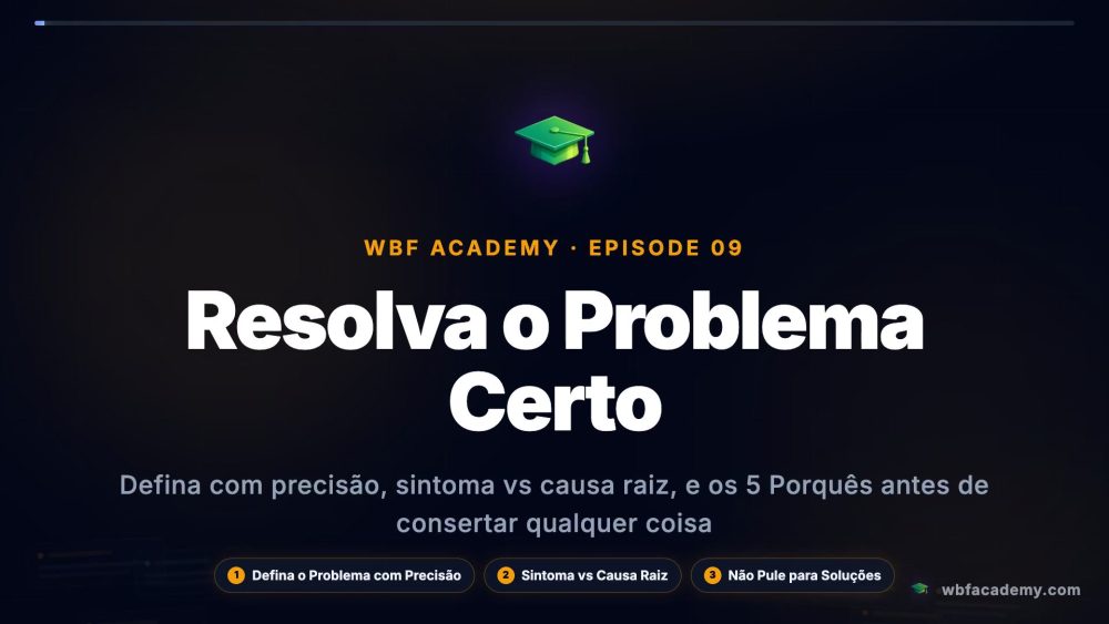 Resolva o Problema Certo