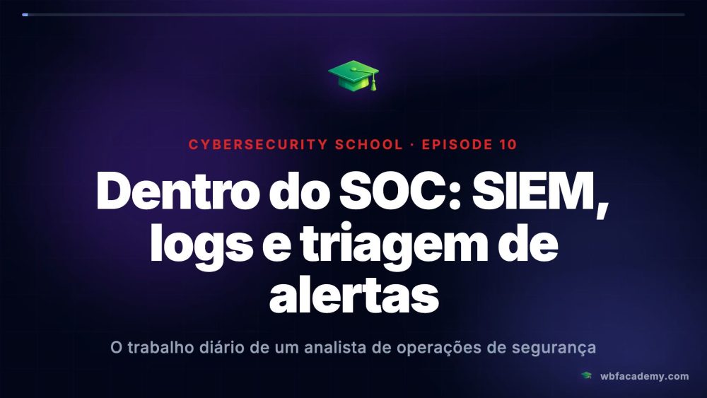 Dentro do SOC: SIEM, logs e triagem de alertas