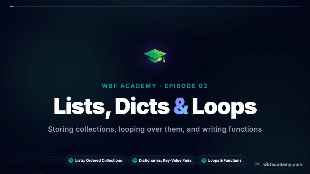 Lists, Dicts & Loops
