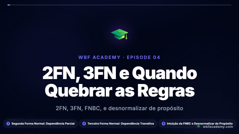2FN, 3FN e Quando Quebrar as Regras