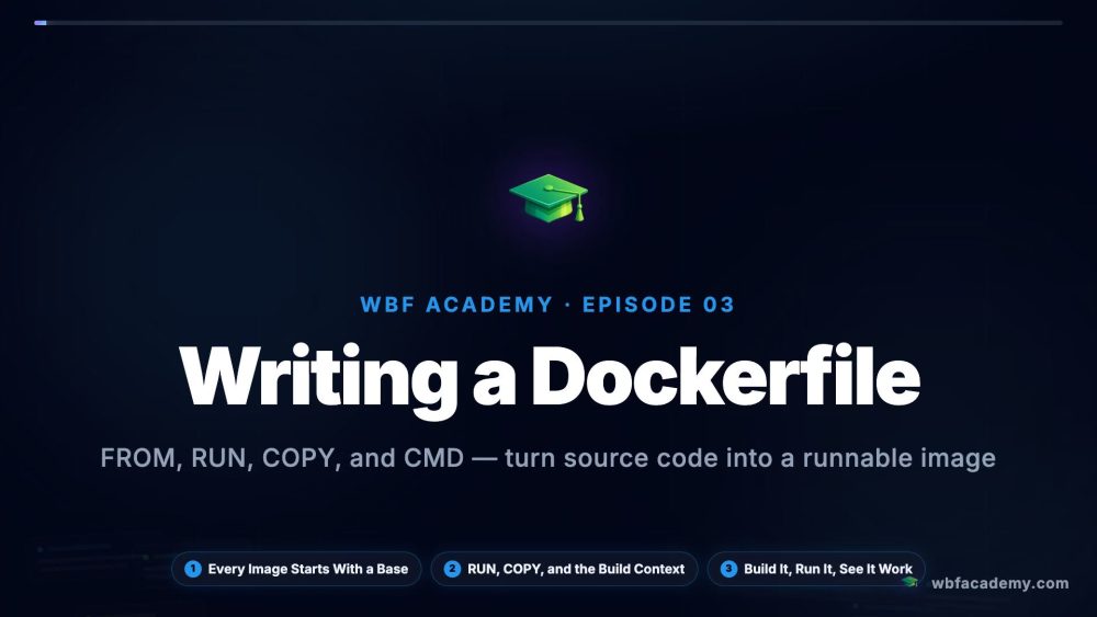 Writing a Dockerfile