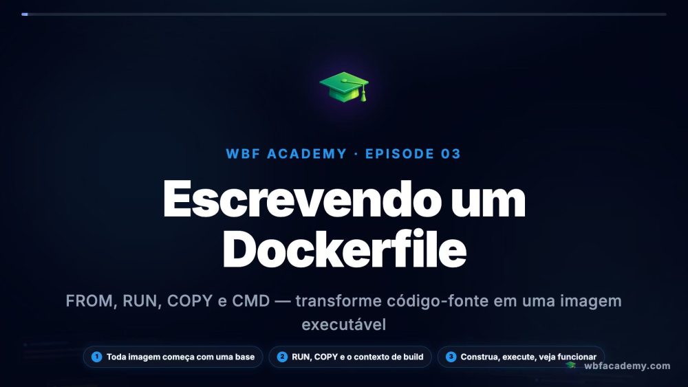 Escrevendo um Dockerfile