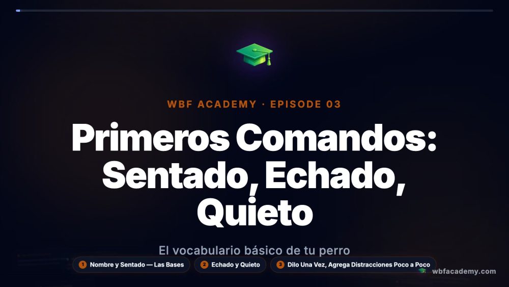 Primeros Comandos: Sentado, Echado, Quieto