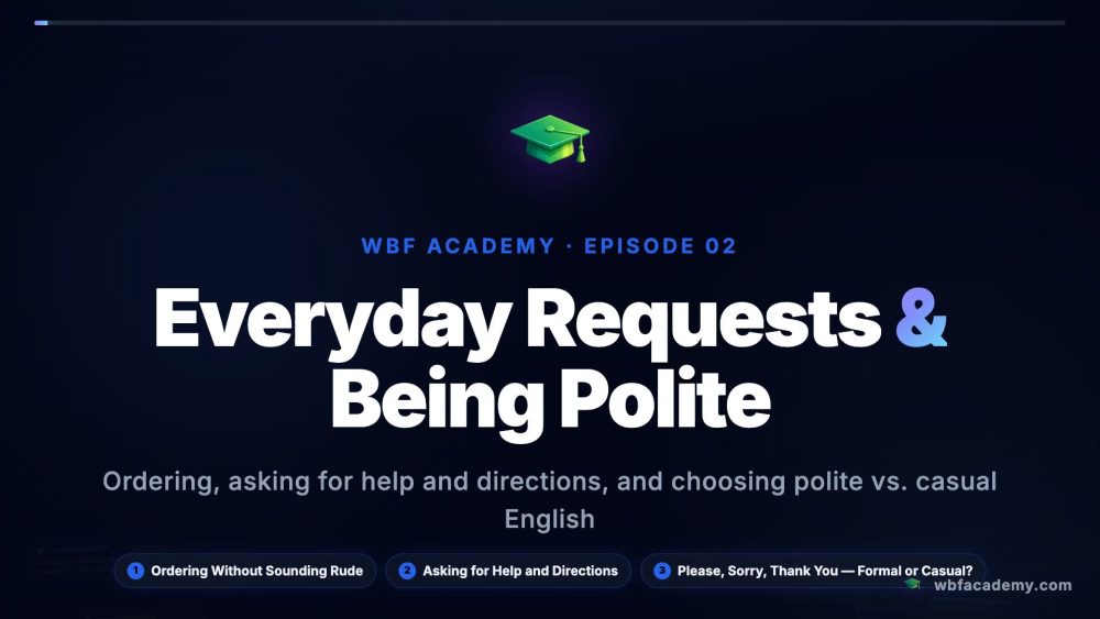 Everyday Requests & Being Polite