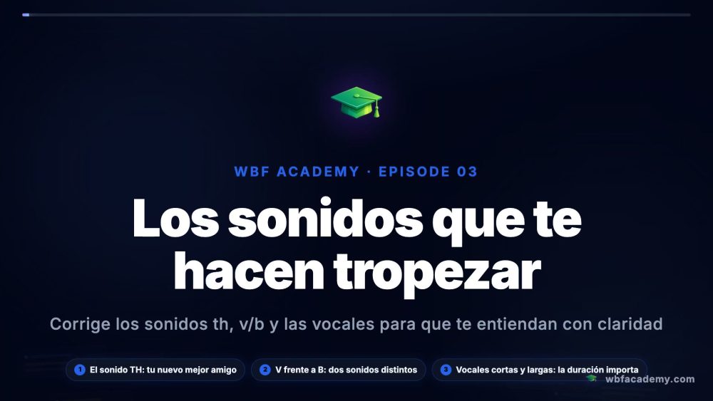 Los sonidos que te hacen tropezar