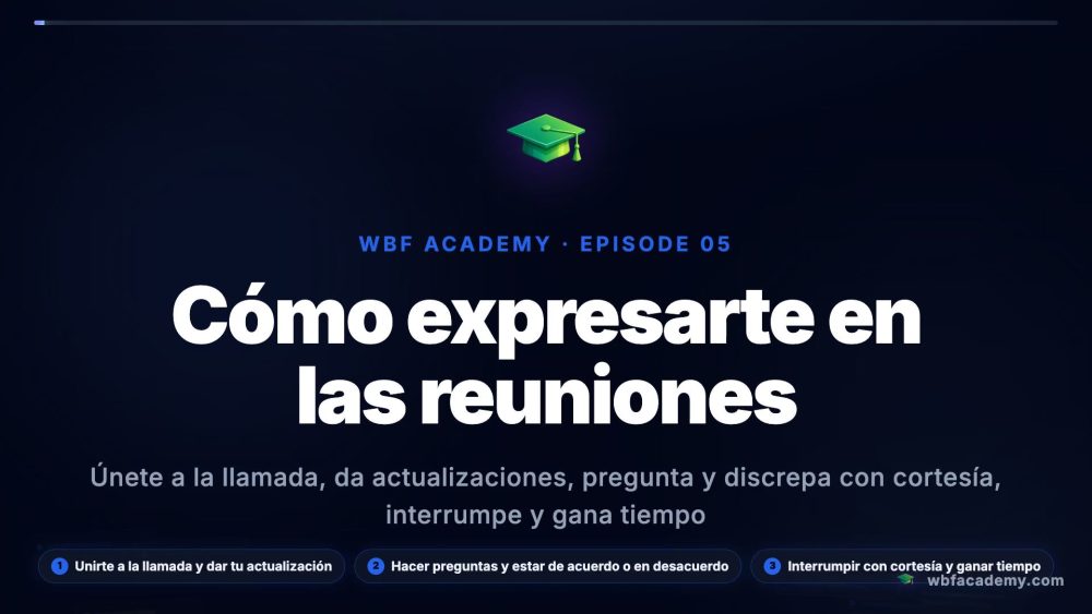Cómo expresarte en las reuniones