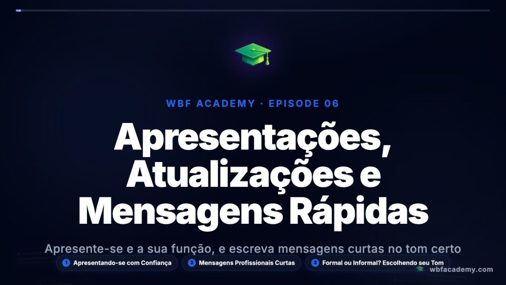 Apresentações, Atualizações e Mensagens Rápidas
