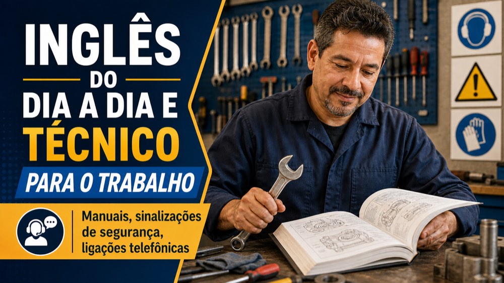 Inglês do dia a dia e técnico para o trabalho
