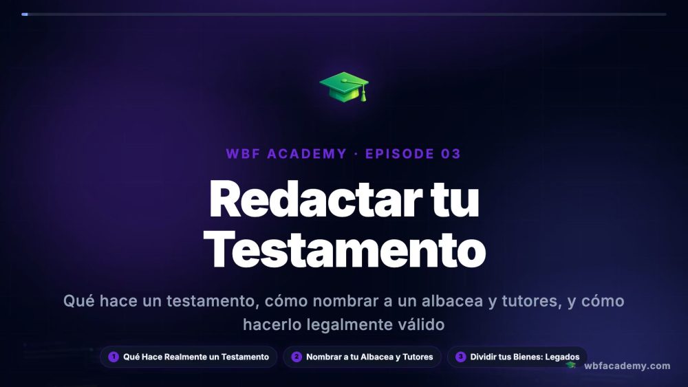 Redactar tu Testamento