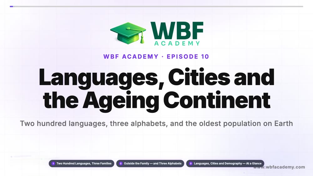 Languages, Cities and the Ageing Continent