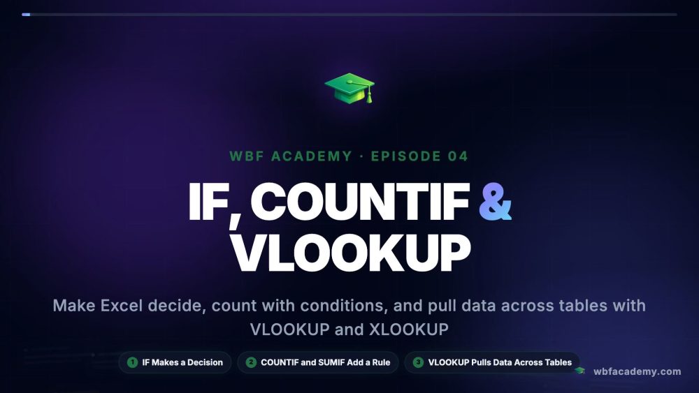 IF, COUNTIF & VLOOKUP
