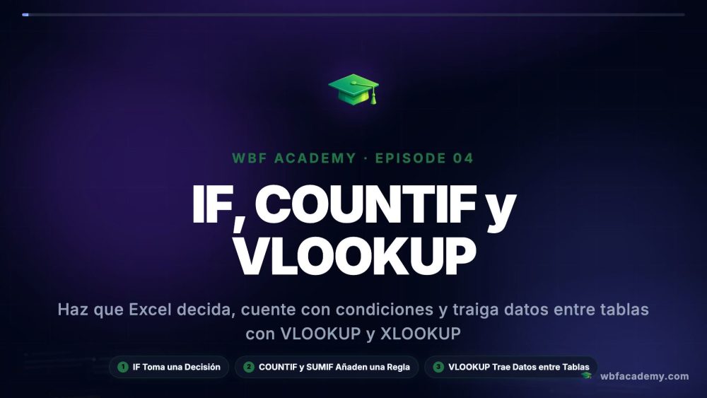 IF, COUNTIF y VLOOKUP