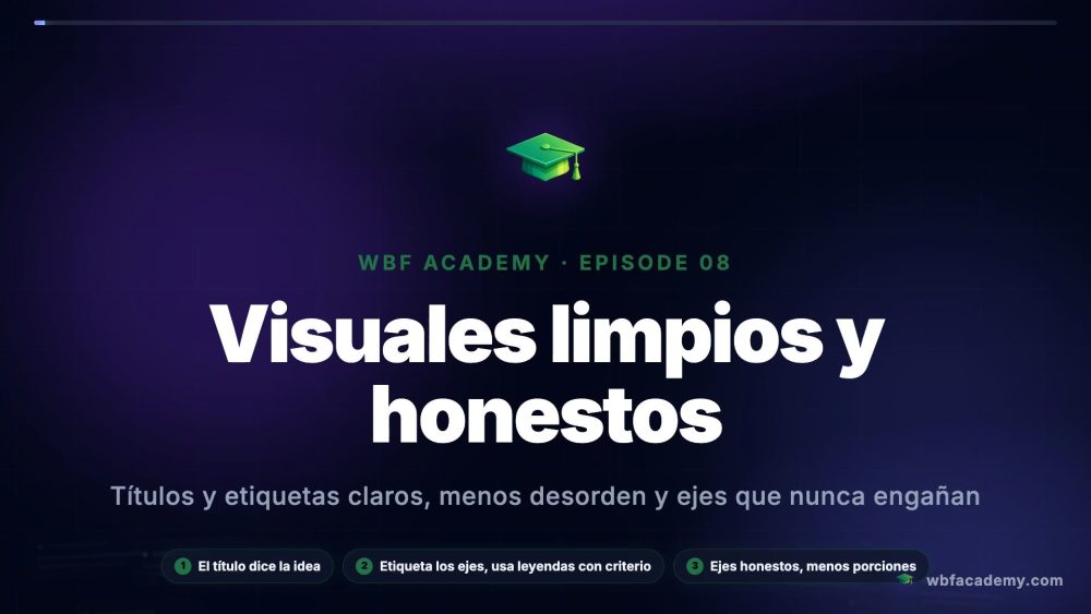 Visuales limpios y honestos