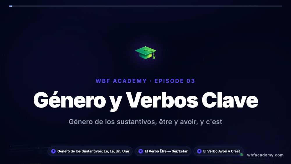 Género y Verbos Clave