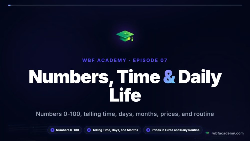 Numbers, Time & Daily Life