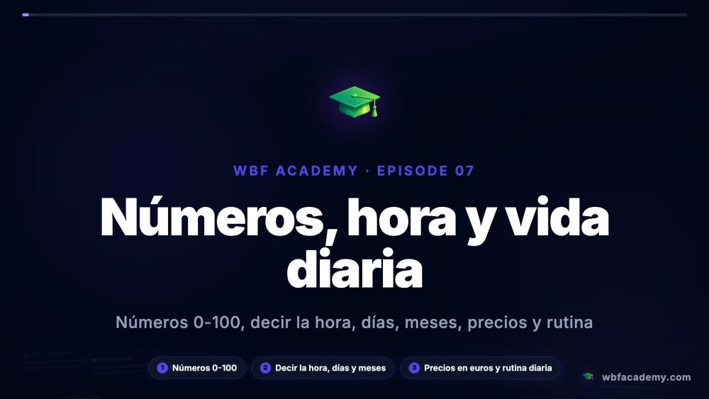 Números, hora y vida diaria