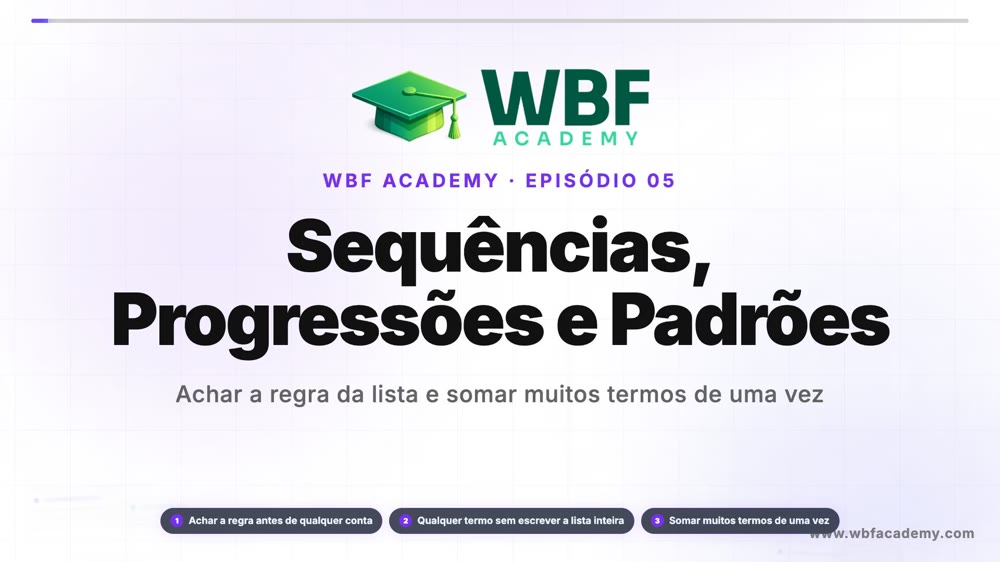 Sequências, Progressões e Padrões