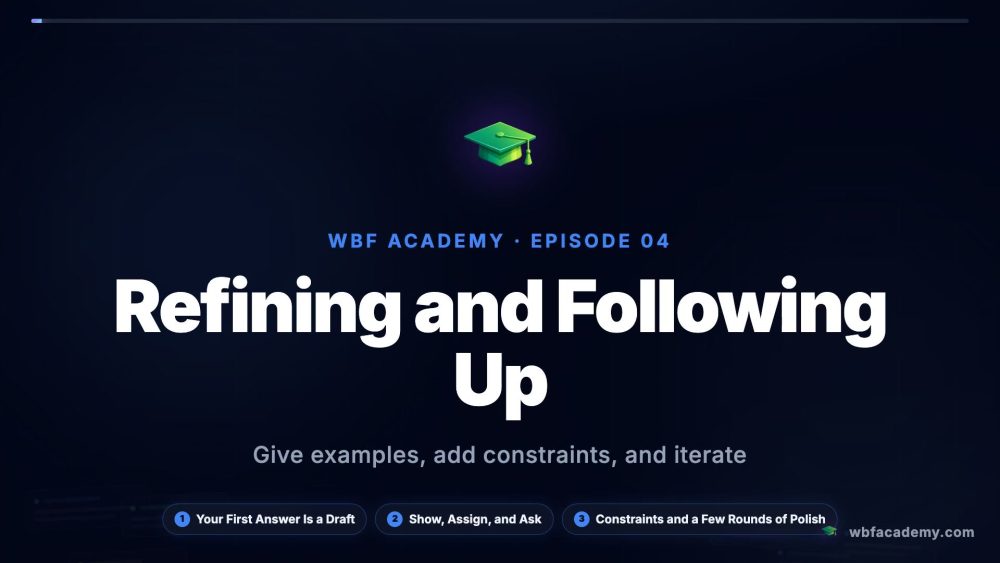 Refining and Following Up
