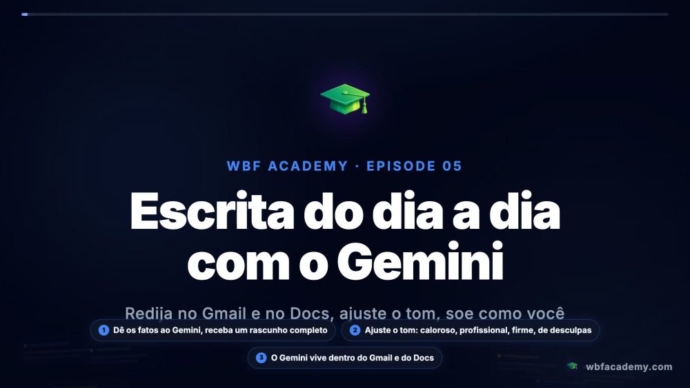 Escrita do dia a dia com o Gemini