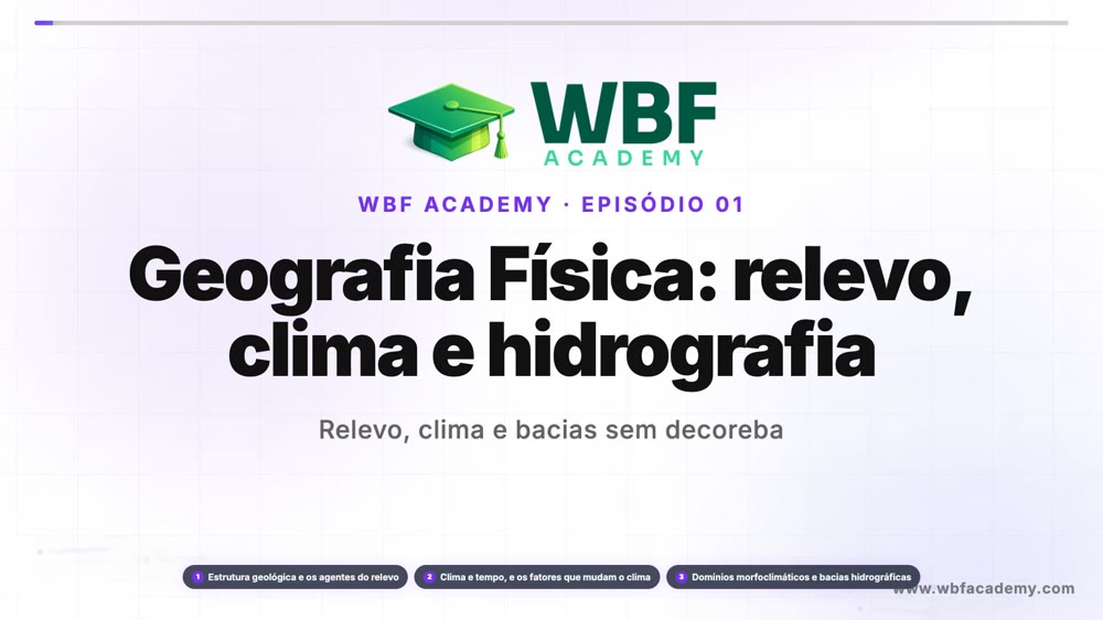 Geografia Física: relevo, clima e hidrografia