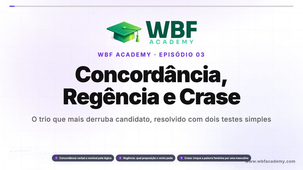 Concordância, Regência e Crase