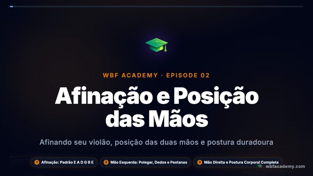 Afinação e Posição das Mãos