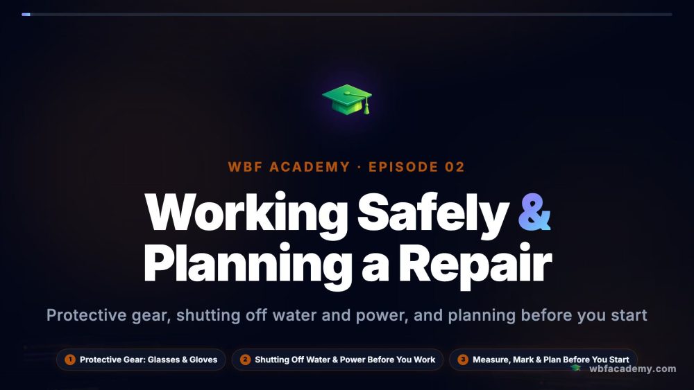 Working Safely & Planning a Repair