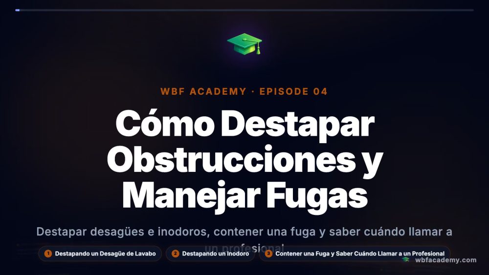 Cómo Destapar Obstrucciones y Manejar Fugas