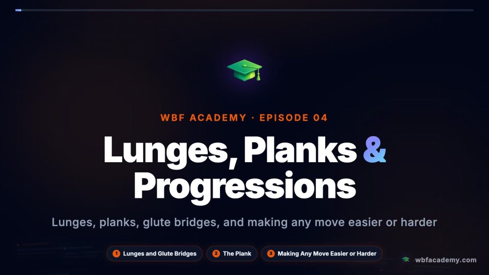 Lunges, Planks & Progressions