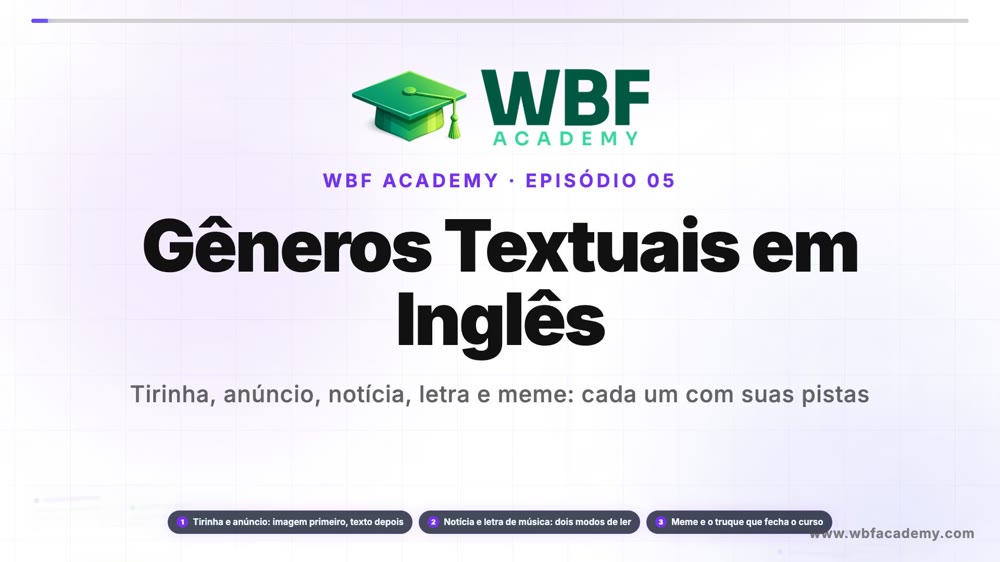 Gêneros Textuais em Inglês