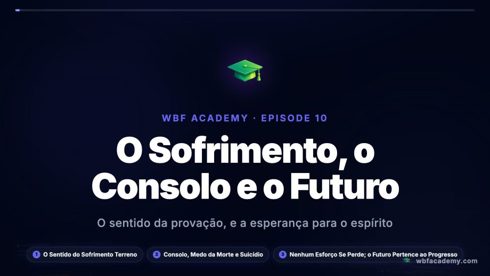 O Sofrimento, o Consolo e o Futuro